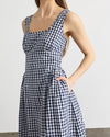 cadence-dress-navy-blue-gingham-midi-square-neck