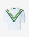 camilla-top-white-green-collared-short-sleeve