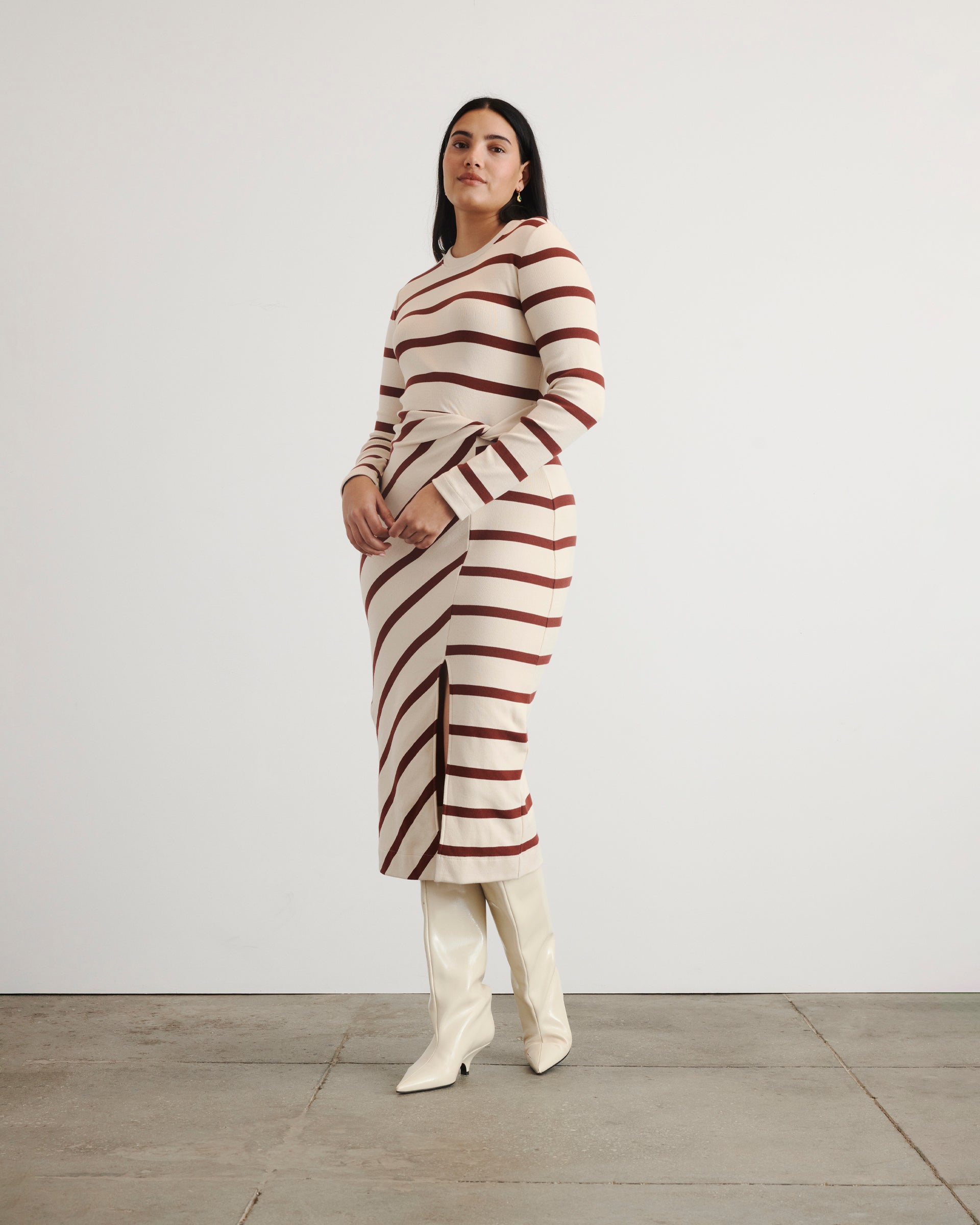 cody-dress-cream-burgundy-long-sleeve-cotton
