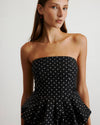 farah-top-black-ivory-polka-dot-strapless-top-holiday