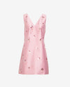 halston-dress-pale-pink-embellished-sleeveless-v-neck-cocktail