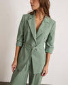 jennie-blazer-sage-green-melange-belted