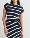 kovi-dress-navy-blue-cream-wide-stripe-cotton-short-sleeve-midi